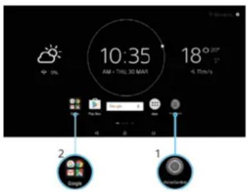 SONY Xperia Touch G1109 - Raccourcis et dossiers - 1