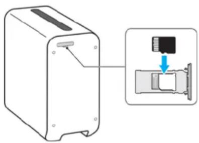 SONY Xperia Touch G1109 - Pour insérer la carte mémoire - 1