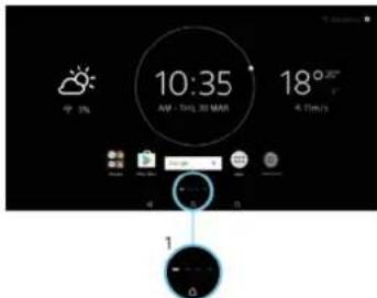 SONY Xperia Touch G1109 - Écran d'accueil - 1