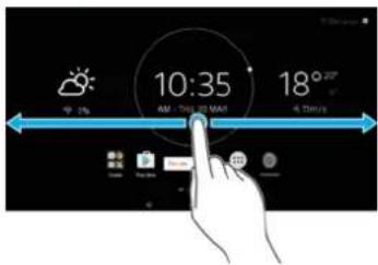 SONY Xperia Touch G1109 - Pour parcourir I'ecran Accueil - 1