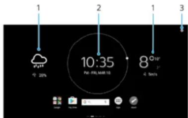 SONY Xperia Touch G1109 - Présentation de la météo et de l'horloge - 1