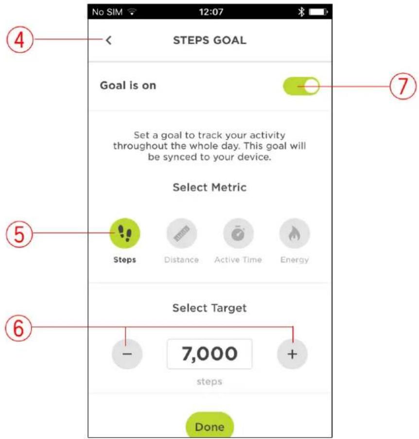 TOMTOM Touch Cardio - À propos des objectifs - 2