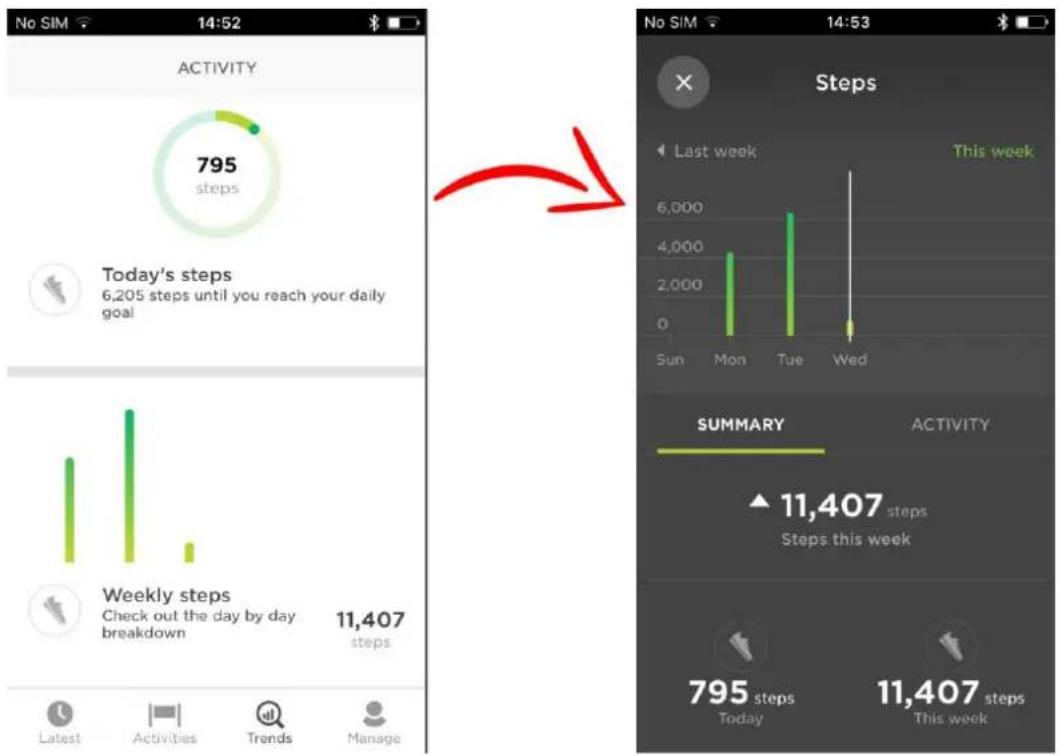 TOMTOM Touch Cardio - Passer en revue votre activités dans Sports - 1