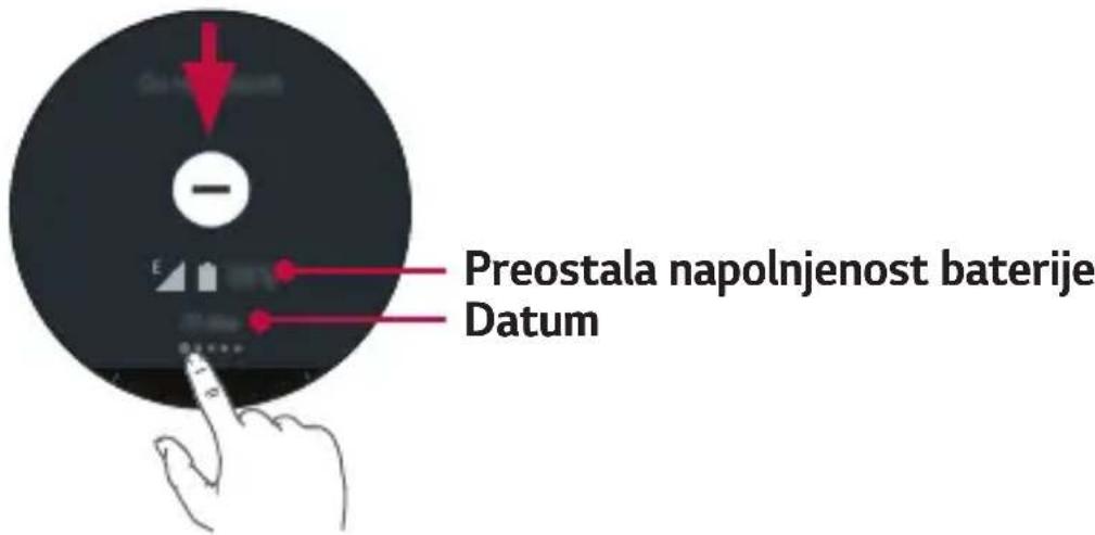 LG Watch Urbane 2 - Ogled preostanka baterije in pa datuma - 1