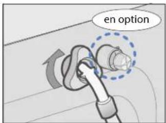 SAMSUNG WD7101CKC - Nettoyer le filtre à MAILLE du TUYAU d'arrivée d'eau - 4