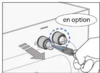 SAMSUNG WD7101CKC - Nettoyer le filtre à MAILLE du TUYAU d'arrivée d'eau - 2