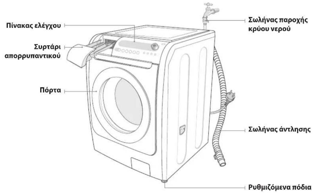 SAMSUNG WD7101CKC - Eπισκόπησιου πλυντηρίου - 1