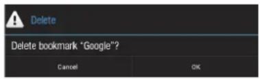 COBY MID7051 - + To delete a bookmarked webpage. - 3