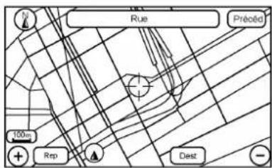 CADILLAC Escalade (2014) - Fonctions de l'écran de carte de la destination - 1