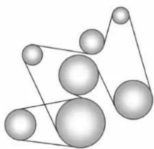 CADILLAC Escalade (2014) - Acheminement de la courroie d'entraînement - 1