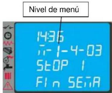 Cola Domusfire HR C39 - Menu 01 - Ajustes crono - 5