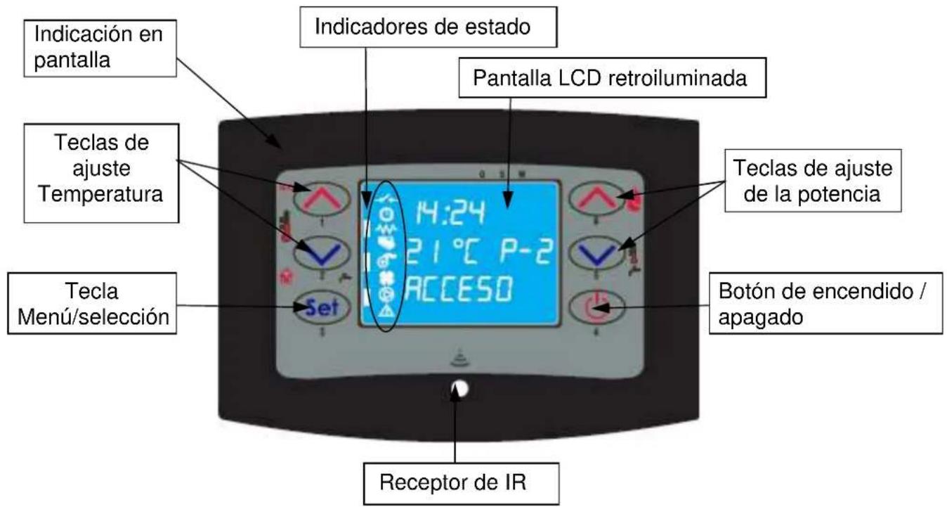 Cola Domusfire HR C39 - Descripción del panel de mandos - 1