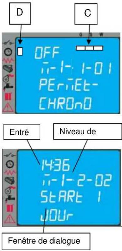 Cola Domusfire HR C39 - Menu 01 - Valeurs du chrono - 3