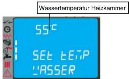 Cola Domusfire HR C39 - Wassertemperatur-Sollwert ändern - 1