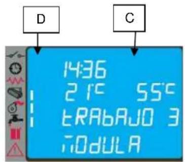Cola Domusfire HR C39 - Menu 01 - Ajustes crono - 1