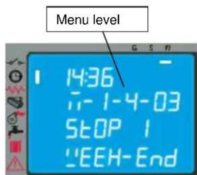 Cola Domusfire HR C39 - Menu 01 - Chrono setting - 5