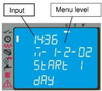Cola Domusfire HR C39 - Menu 01 - Chrono setting - 2