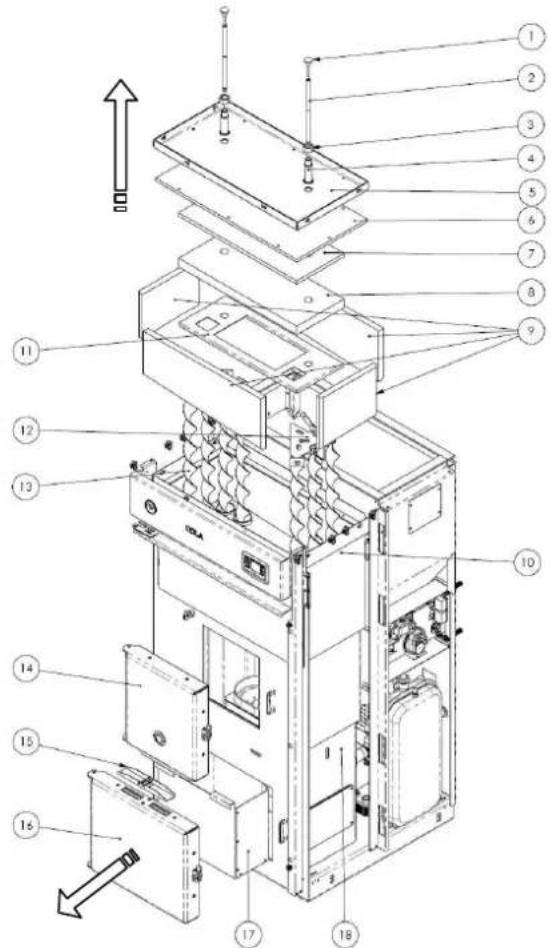 Cola Domusfire HR C39 - Boiler internal parts - 1
