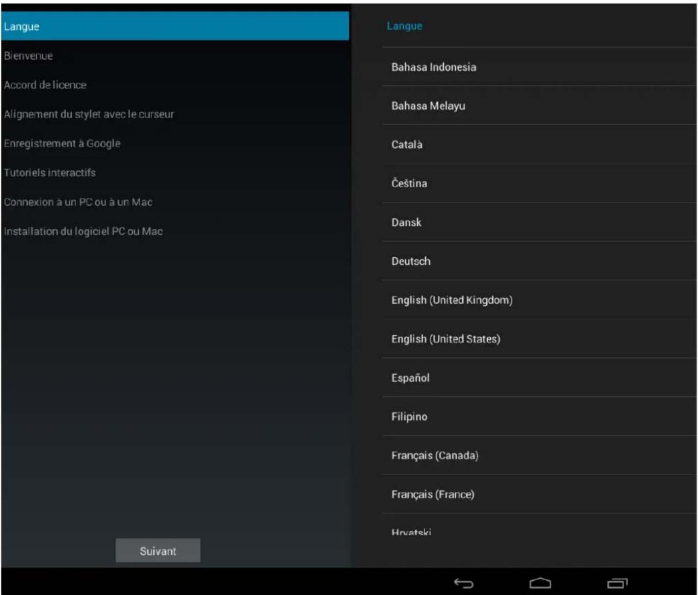WACOM CintiQ Companion Hybrid - ÉTAPE 2 : PROCÉDER À LA CONFIGURATION VIA L'ASSISTANT DE CONFIGURATION DU MODE MOBILE - 1