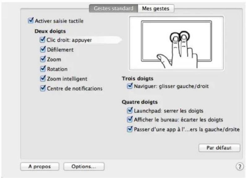 WACOM CintiQ Companion Hybrid - RÉGLAGE DES OPTIONS DES MOUVEMENTS TACTILES - 2