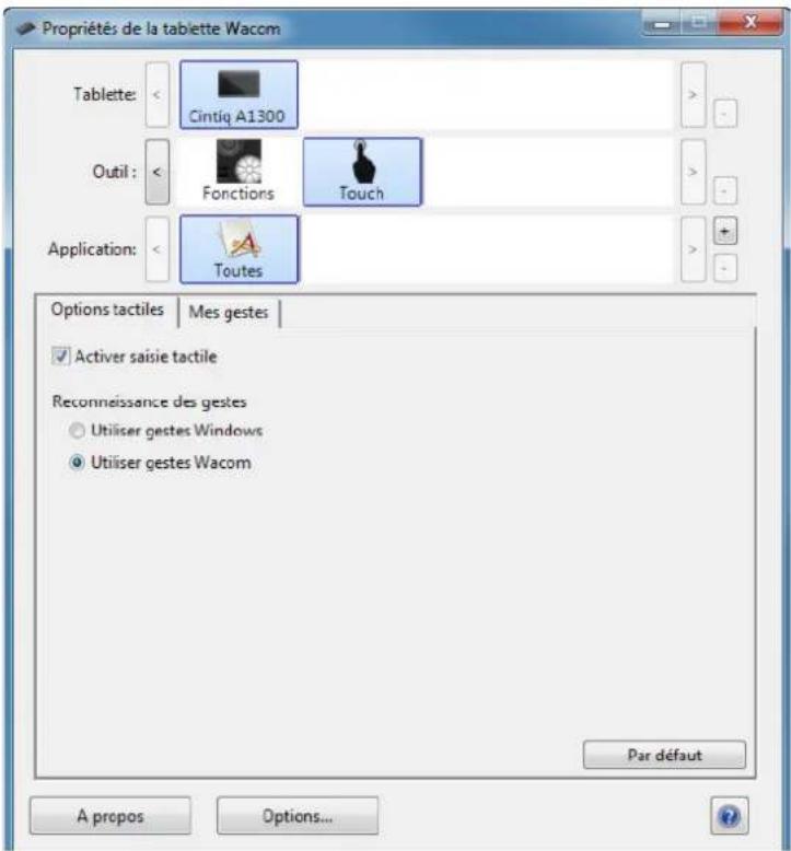 WACOM CintiQ Companion Hybrid - SÉLECTION DE LA SAISIE MULTI-TOUCH - 1