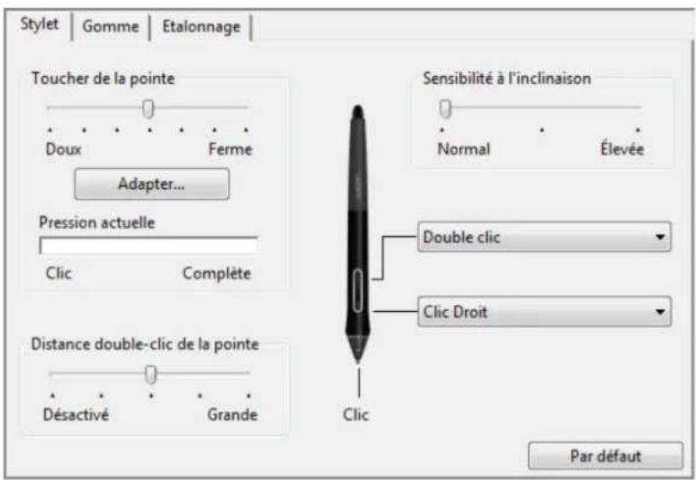 WACOM CintiQ Companion Hybrid - PERSONNALISATION DE LA SENSIBILITÉ À L'INCLINAISON - 1