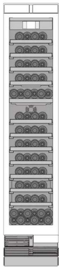 THERMADOR T24IW901SP - Exemple de rangement avec des bouteilles normales - 2