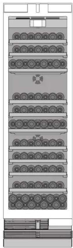 THERMADOR T24IW900SP - Storage example with standard bottles - 2