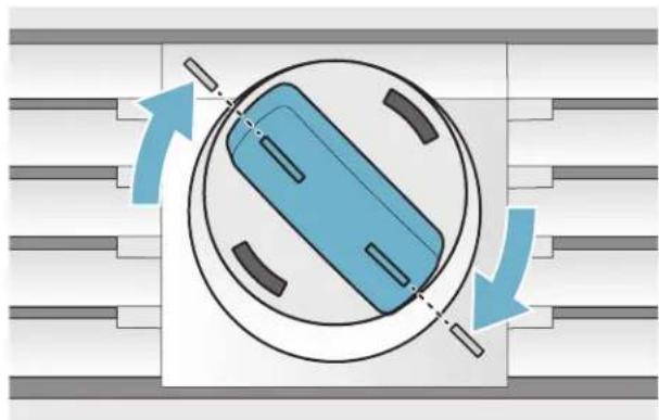 GAGGENAU RF461704 - Remplacer le filtré à eau par un neuf ou par une cartouche filtrante avec dérivation - 1