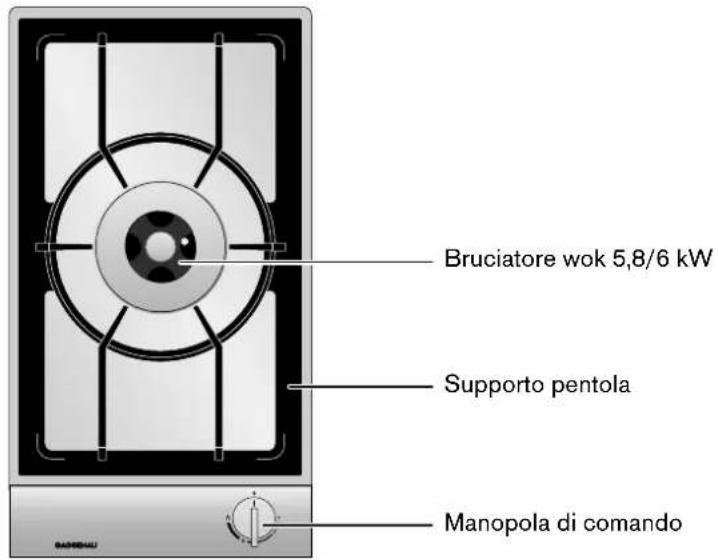 GAGGENAU VG231114 - Wok a gas - 1