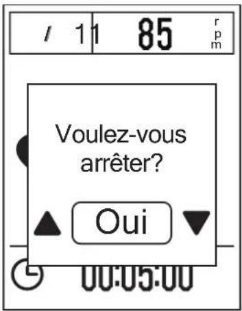 Bryton Rider 530 - Arrêter l'entraînement - 1