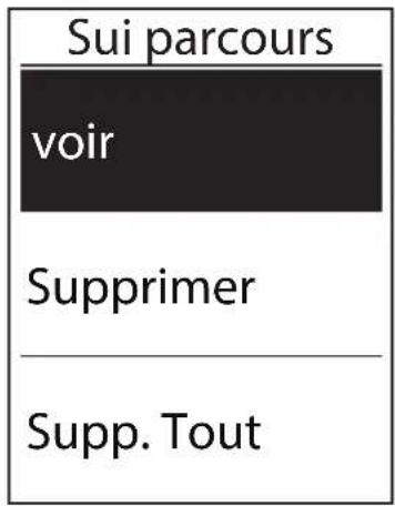 Bryton Rider 530 - Afficher/Supprimer parcours - 1