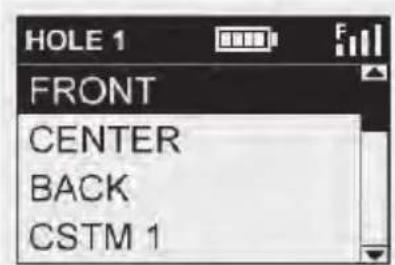 BUSHNELL Hybrid Laser GPS - play golf Menu - 1