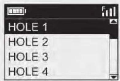 BUSHNELL Hybrid Laser GPS - Menu options - 4