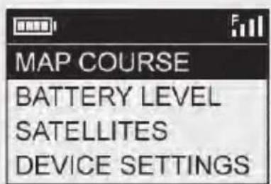 BUSHNELL Hybrid Laser GPS - options Menu - 1