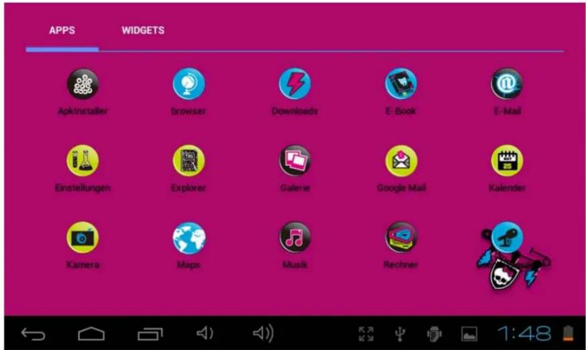 INGO Tablet 7 - Programm-MENU - 1