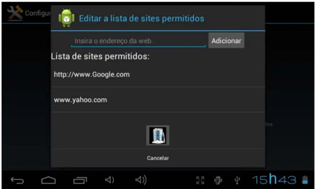 INGO Tablet 7 - Configurações do controlo parental - 2