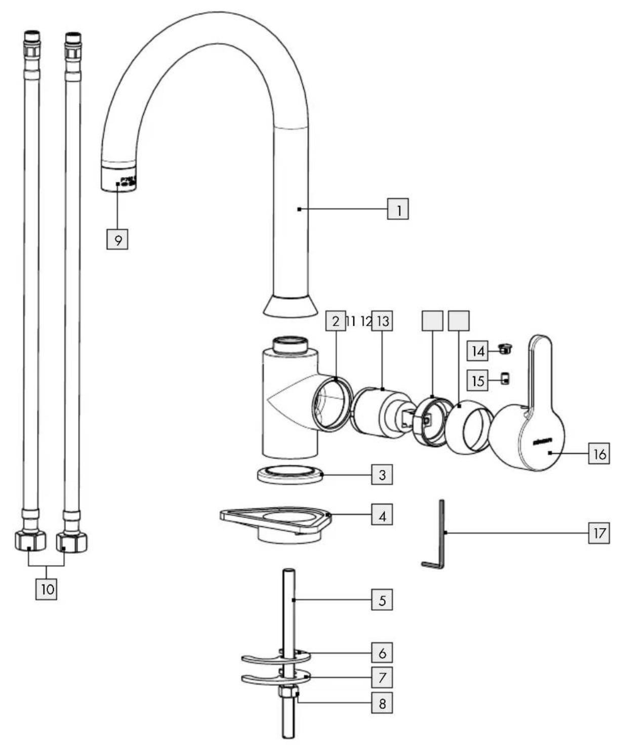 MIOMARE IAN 276362 - KITCHEN MIXER TAP - 1