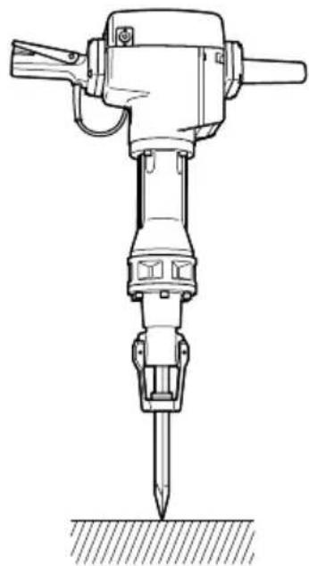 HITACHI H 90SE - FORMA DE USAR EL MARTILLO DE DEMOLICIÓN - 1