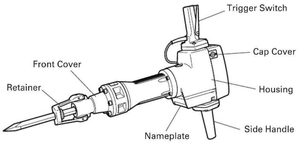 HITACHI H 90SE - NAME OF PARTS - 1