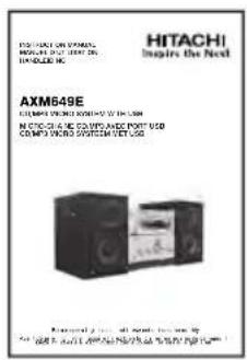 HITACHI AXM649E - ATTENTION - 21