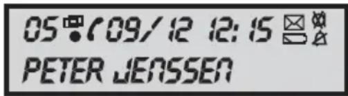 TOPCOM Fidelity 140 - Display information Description - 1