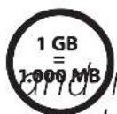 TrekStor I.Beat jump BT - Information on the memory capacities indicated - 1