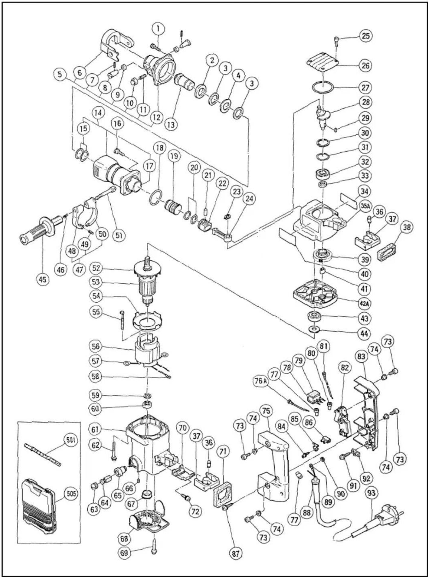 HITACHI H 41SA - Information concerning vibration - 1
