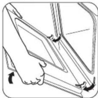 FAURE FOB25601WK - Nettoyage de la porte du four - 3