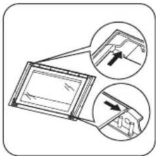 FAURE FOB25601WK - Réinstallation de la porte et du panneau en verre - 1