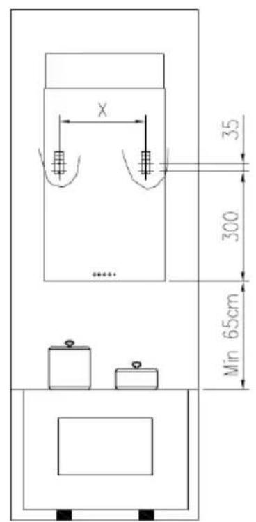 Fulgor Milano FLH 800 TC BK - INSTRUCTIONS POUR L'UTILISATION, L'ENTRETIEN ET L'INSTALLATION DE LA HOTTE. - 45