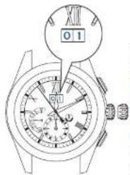 SEIKO Astron SSE147J1 - Toumez la couronne pour regler la date sur le "1" - 1