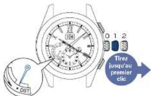 SEIKO Astron SSE147J1 - Tirez la couronne jusqu'au premier cliR renfonce - 1