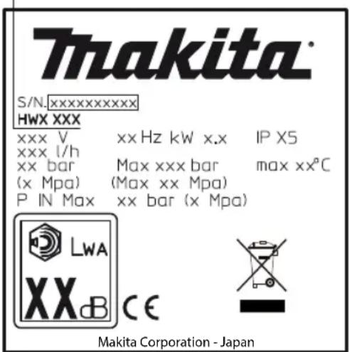 MAKITA HW101 - TÁROLÁS ÉS SZÁLLÍTÁS (5. ÁBRA)/6. OLDAL - 4
